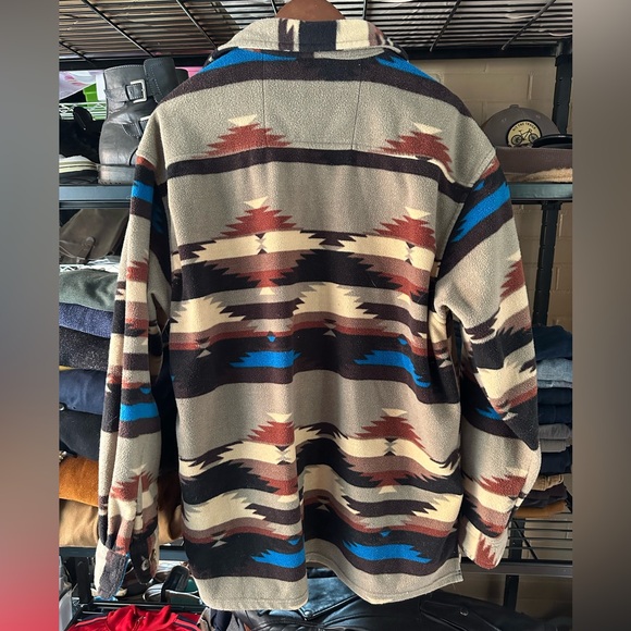 Aztec Pattern Shirt Jacket - Picture 2 of 4